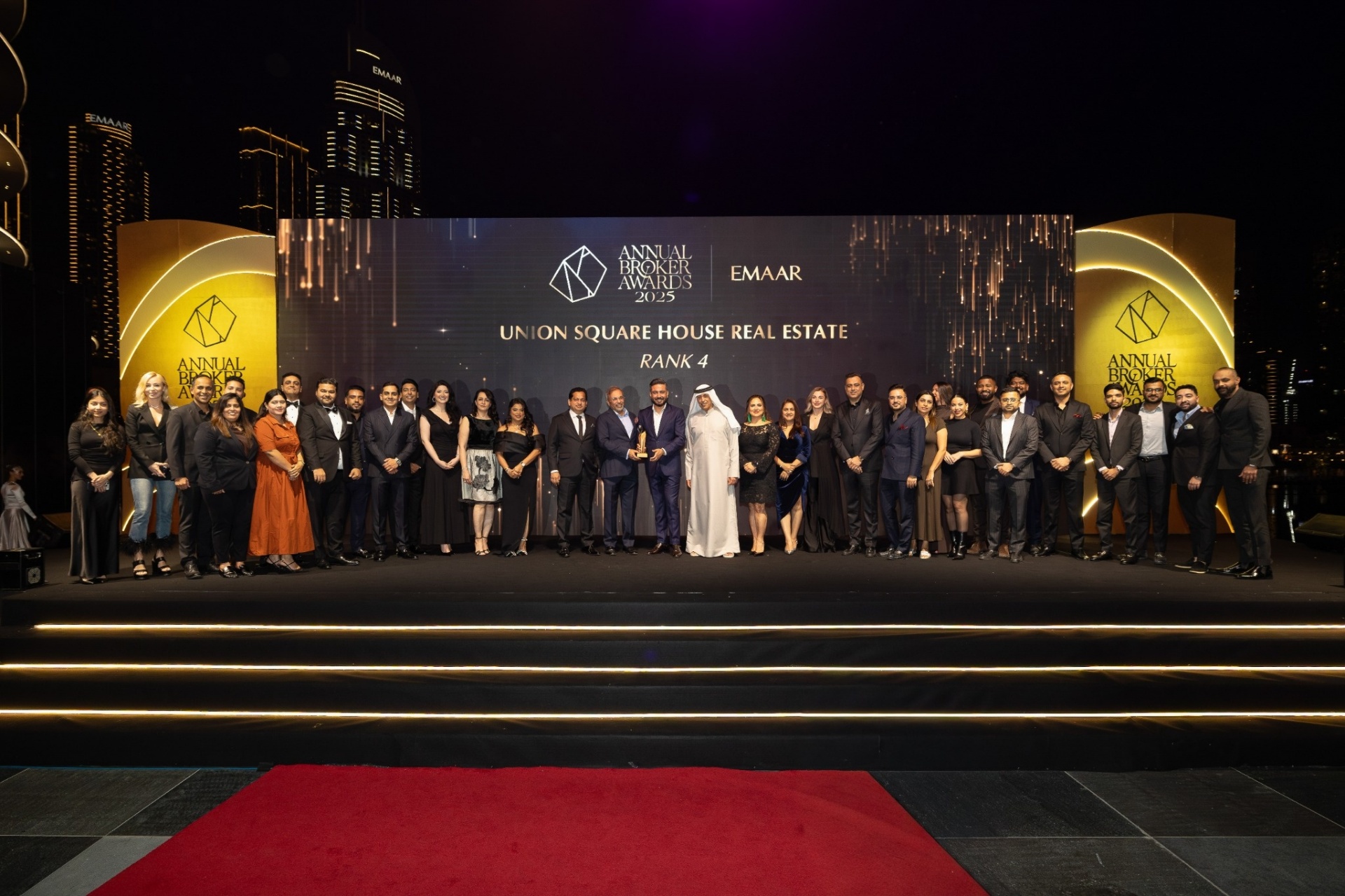 Union Square House team at the Emaar Annual Broker Awards 2025 ceremony